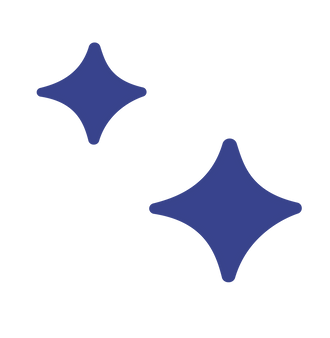 Blaue Sterne Logo The Action Painters
